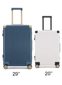 چمدان و ساک مسافرتی چمدان تک Set of 2 Premium Expandable Aluminum Frame ABS & PC Suitcase 20 Inch And 29 Inch 