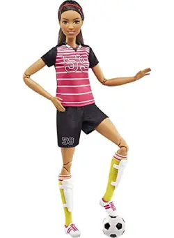 عروسک و لوازم  جانبی سایر Made To Move Soccer Player Doll Brunette 
