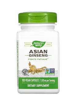 مکمل‌های تقویتی و تنظیمی گیاهی Asian Ginseng - 100 Capsules