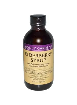 مکمل‌های تقویتی و تنظیمی گیاهی Elderberry Syrup Herbal Supplement
