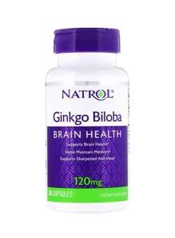 مکمل‌های تقویتی و تنظیمی گیاهی Ginkgo Biloba Brain Health Dietary Supplements 120mg - 60 Capsules