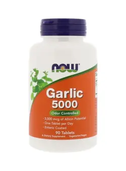 مکمل‌های تقویتی و تنظیمی گیاهی Garlic 5000 Dietary Supplement - 90 Tablets