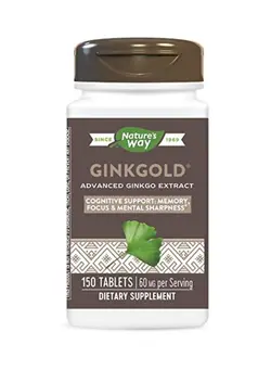 مکمل‌های تقویتی و تنظیمی گیاهی Pack Of 2 Ginkgold Dietary Supplement 60mg - 150 Capsules