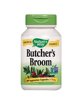 مکمل‌های تقویتی و تنظیمی گیاهی Butchers Broom Dietary Supplement 470mg - 100 Capsules