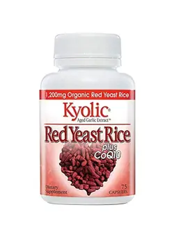 ویتامین و ساپلیمنت مکمل‌های گوارشی Red Yeast Rice 1200mg Dietary Supplement - 75 Capsules