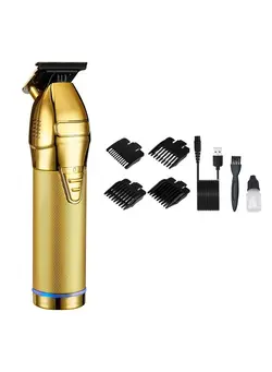 مردانه ماشین اصلاح New Barber Hair Clipper Gold Electric Cordless Trimmer for Men Professional Haircuts Carving Beard Razor 