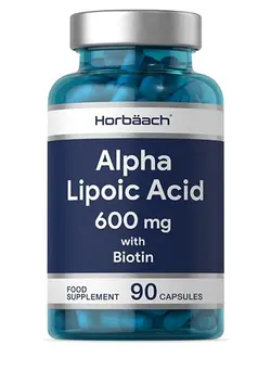 مکمل‌های تقویتی و تنظیمی گیاهی Horbaach Alpha Lipoic Acid (ALA) with Biotin 90 Capsules