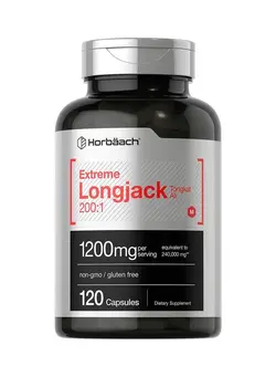 مکمل‌های تقویتی و تنظیمی گیاهی Longjack 200 1 Tongkat Ali 1200 Mg