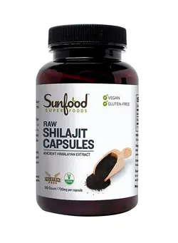 مکمل‌های تقویتی و تنظیمی گیاهی Raw Shilajit Extract - 90 Capsules