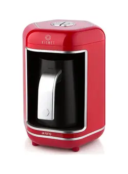 قهوه‌ساز و فوم‌ساز شیر قهوه ترک ساز Kismet Turkish Automatic Coffee Machine K 605, turkish coffee maker (Red) 