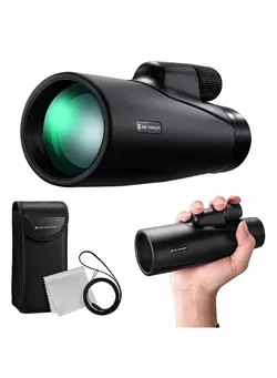 12X50 HD Monoculars, Monoculars Telescope for Adults with BAK4 Prism & FMC Lens, Waterproof Monocular Scope with Dual Focus for Bird Watching Hunting Wildlife Hiking Traveling 