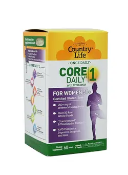 ویتامین و ساپلیمنت مکمل‌های گوارشی COUNTRY LIFE CORE DAILY 1 WOMEN 50+ TAB 60S 8196