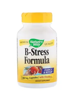 ویتامین و ساپلیمنت مکمل‌های گوارشی B-Stress Formula - 100 Veg. Capsules