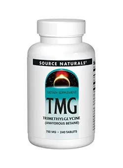 ویتامین و ساپلیمنت مکمل‌های گوارشی TMG 750 mg Trimethylglycine Anhydrous Betaine - 240 Tablets