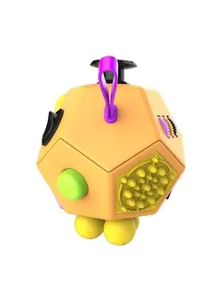 گجت، فیجت و سرگرمی اسپینر 12 Side Fidget Cube Stress Relief Toy 