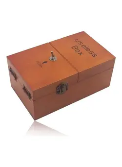 گجت، فیجت و سرگرمی اسپینر Wooden Useless Box Anti-Stress Toy 