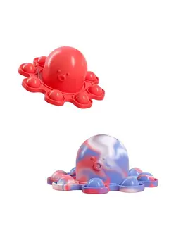 گجت، فیجت و سرگرمی اسپینر Flipped Octopus Pop Fidget Squishy Toy 9x5x4.2cm 