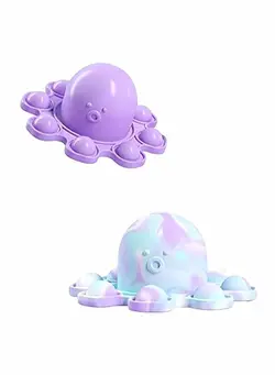 گجت، فیجت و سرگرمی اسپینر Flipped Octopus Pop Fidget Squishy Toy 