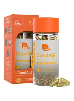 ویتامین و ساپلیمنت مکمل‌های گوارشی CandAid Cleanse Digestive Health Supplement with Probiotics for Women & Men - Daily Adults, Men & Women Probiotic for Gut Health & Overgrowth - Kosher (60 Timed Release Capsules)