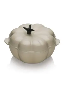 ظروف و لوازم پخت غذا قابلمه Le Creuset Almond Cast Iron Pumpkin Casserole (Beige) 