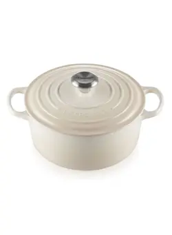 ظروف و لوازم پخت غذا قابلمه Le Creuset Signature Meringue Cast Iron 26cm Round Casserole 