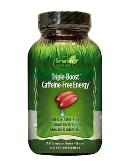 ویتامین و ساپلیمنت مکمل‌های گوارشی Triple Boost Caffeine-Free Energy - 75 Liquid Softgels
