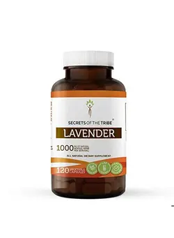 ویتامین و ساپلیمنت دمنوش و مکمل‌های گیاهی Lavender 120 Capsules 800 Mg Lavender (Lavandula Angustifolia Lavandula X Intermedia) Dried Flowers (120 Capsules)