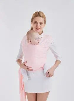 لوازم حمل آغوش Baby Perfect Style Wrap Classic Carrier, Original Stretchy Infant Sling-Pink 