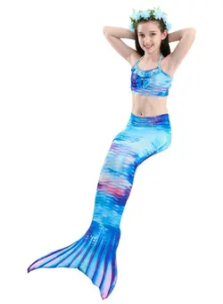 شنا مایو 3-Piece Mermaid Bathing Swimsuit Set 