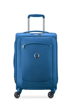 چمدان و ساک مسافرتی چمدان تک Delsey Montmartre Air 2.0 55cm Softcase 4 Double Wheel Expandable Cabin Luggage Trolley Light Blue 