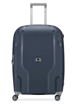 Delsey Clavel 71 cm Hardcase Expandable 4 Double Wheel Check-In Luggage Trolley Blue Jeans 