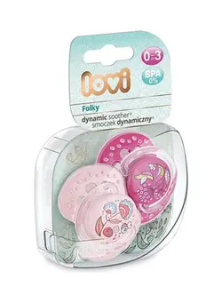 Pacifiers Folky 0-3M Dummy Girl 2 Pc 