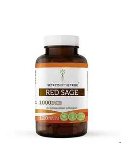 ویتامین و ساپلیمنت دمنوش و مکمل‌های گیاهی Red Sage 120 Capsules 1000 Mg Red Sage (Dan Shen Salvia Miltiorrhiza) Dried Root (120 Capsules)