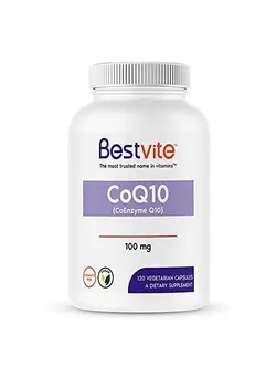 ویتامین و ساپلیمنت مکمل‌های گوارشی Coenzyme Coq10 100Mg (120 Vegetarian Capsules) Naturally Fermented No Stearates No Fillers Vegan Non Gmo Gluten Free