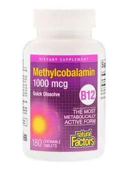 ویتامین و ساپلیمنت مکمل‌های گوارشی Methylcobalamin B-12 - 180 Tablets