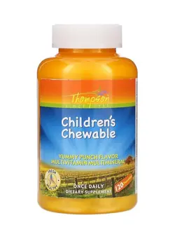 ویتامین و ساپلیمنت مکمل‌های گوارشی Childrens Chewable Yummy Punch Flavor