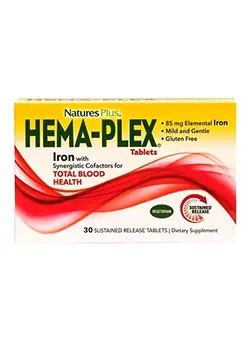 ویتامین و ساپلیمنت مکمل‌های گوارشی Hema-Plex Dietary Supplements - 30 Tablets