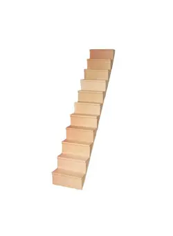 عروسک و لوازم  جانبی سایر Mini Staircase Wooden 1/12 Diy Stairway Accessory Model Without Armrest For Mini House Scene 1Pc 