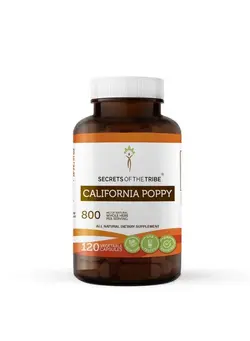 ویتامین و ساپلیمنت دمنوش و مکمل‌های گیاهی California Poppy 120 Capsules 800 Mg California Poppy (Eschscholzia Californica) Dried Herb And Flower (120 Capsules)