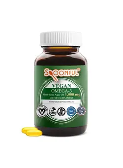 ویتامین و ساپلیمنت مکمل‌های گوارشی Vegan Omega3 1000 Mg Plantbased Algae Oil Certified Vegan Glutenfree Nongmo 60 Vegetarian Softgels 2 Month Supply Made In Usa
