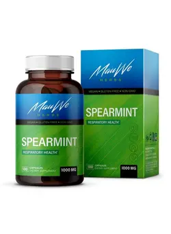ویتامین و ساپلیمنت مکمل‌های گوارشی Spearmint Capsules Organic Spearmint Leaves Supplements 100 Pills 1000Mg