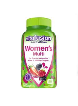 ویتامین و ساپلیمنت مکمل‌های گوارشی vitafusion Women's Daily Gummy Multivitamin: vitamin C & E, Delicious Berry Flavors, 150ct (75 day supply), from America's number one Gummy Vitamin Brand