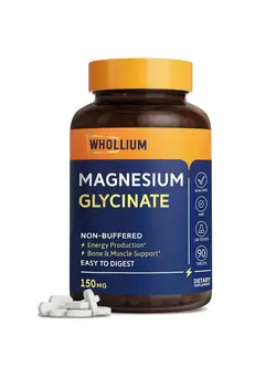 ویتامین و ساپلیمنت مکمل‌های گوارشی Magnesium Glycinate Optimal Absorption Magnesium Supplements Fully Chelated Gentle On The Stomach High Bioavailability 150 Mg Elemental Magnesium Muscle Brain Heart Health 90 Tabs
