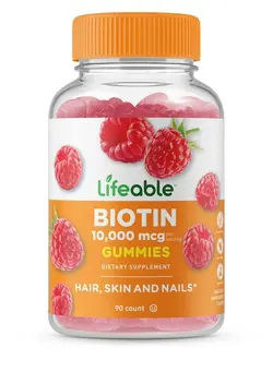 ویتامین و ساپلیمنت مکمل‌های گوارشی Biotin Gummies 10 000Mcg Great Tasting Natural Flavor Supplement Vitamins Vegetarian Gmo Free Chewable For Beautiful & Glamorous Hair And Nails Growth For Men Women Teens 90 Gummies