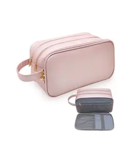 کیف، کوله‌پشتی و چتر چتر Water Resistant Toiletry-Bag, for Women Travel Essentials Travel-Makeup-Bag Eco Leather Cosmetic Makeup Organizer Travel-Accessories Full Travel Size Toiletries College-Dorm-Room-Essentials-For-Girls 