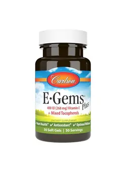 ویتامین و ساپلیمنت مکمل‌های گوارشی Labs E Gems Plus Natural Vitamin E 400 Iu 50 Softgels