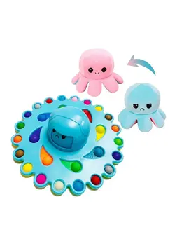 گجت، فیجت و سرگرمی اسپینر Prime Stress Reducer for Kids and Adults Push Bubble Pop it Fidget Game and Reversible Octopus Toy - 2 pcs 