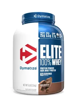 مکمل‌های ورزشی پروتئین Elite 100% Whey Protein Powder Rich Chocolate 5Lb