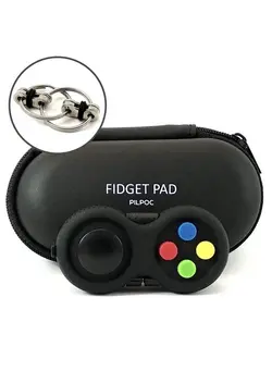 گجت، فیجت و سرگرمی اسپینر Fidget Pad Fidget Controller Toy For Highly Increased Focus Reduced Stress Anxiety Adhd Clicker Fidget Clicker Controller Fidget Toy Fidget Remote Control Kids Toy Controller Sensory 