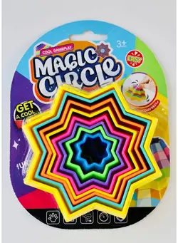 گجت، فیجت و سرگرمی اسپینر Magic Circle Fidget Toy For Autism Stress Anxiety Adhd Sensory Classroom And Office Neurodivergence Child Adult Teen Therapy For Special Needs Children Calming Tools For Kids (Hexagon) 